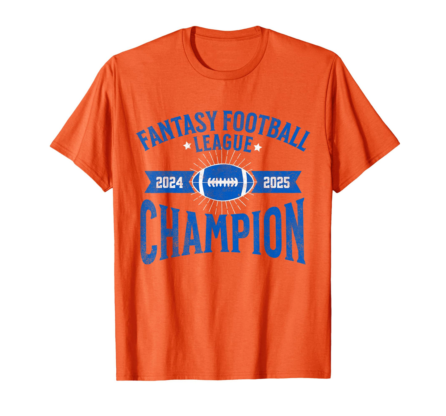 Fantasy Football League Championship Apparel Fantasy Football League Champion Champ 2024 2025 FFL Unisex-Adults T-Shirt Grey Small