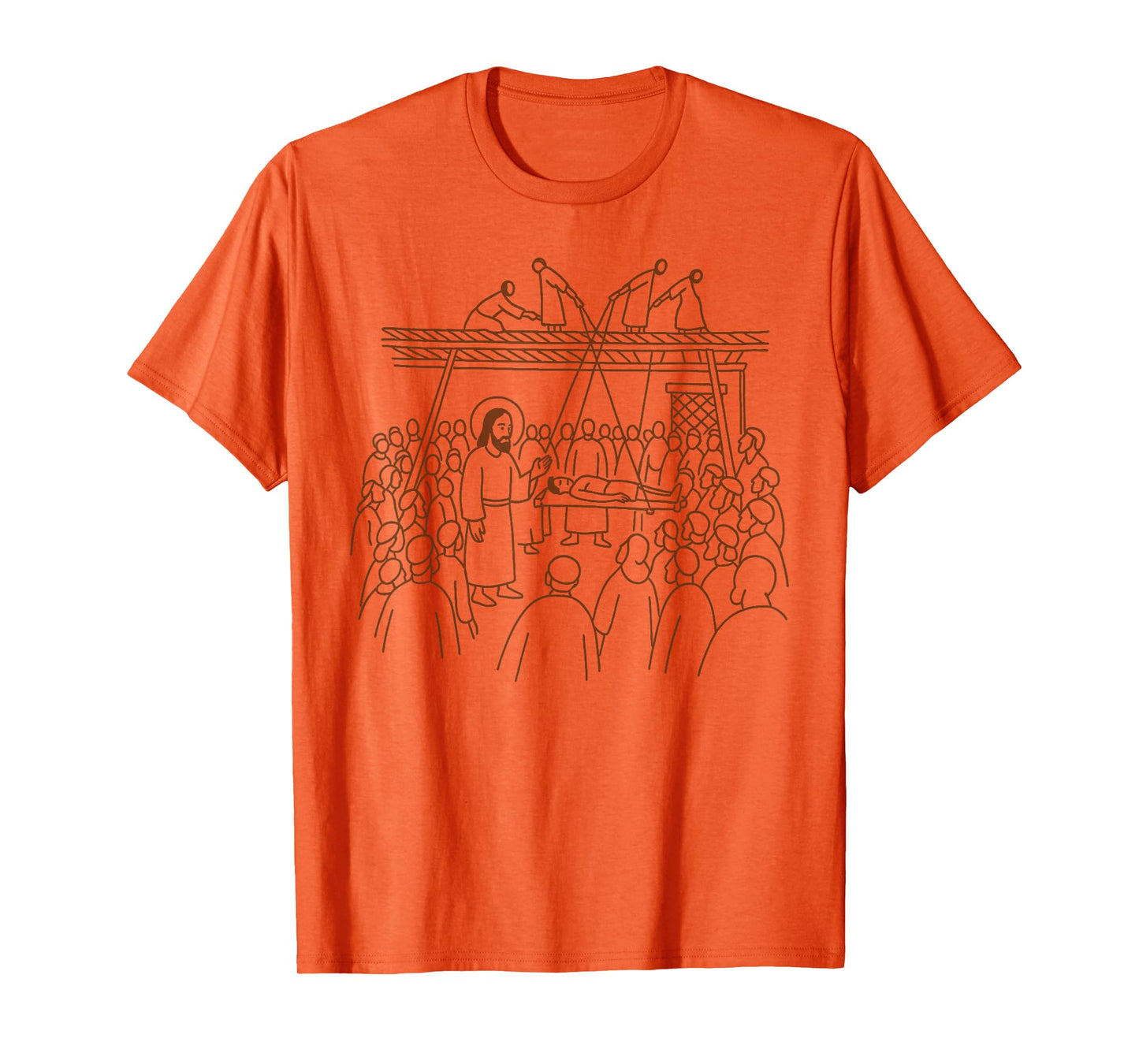 Christian Faith God Religious Jesus Heals The Man of Palsy T-Shirt