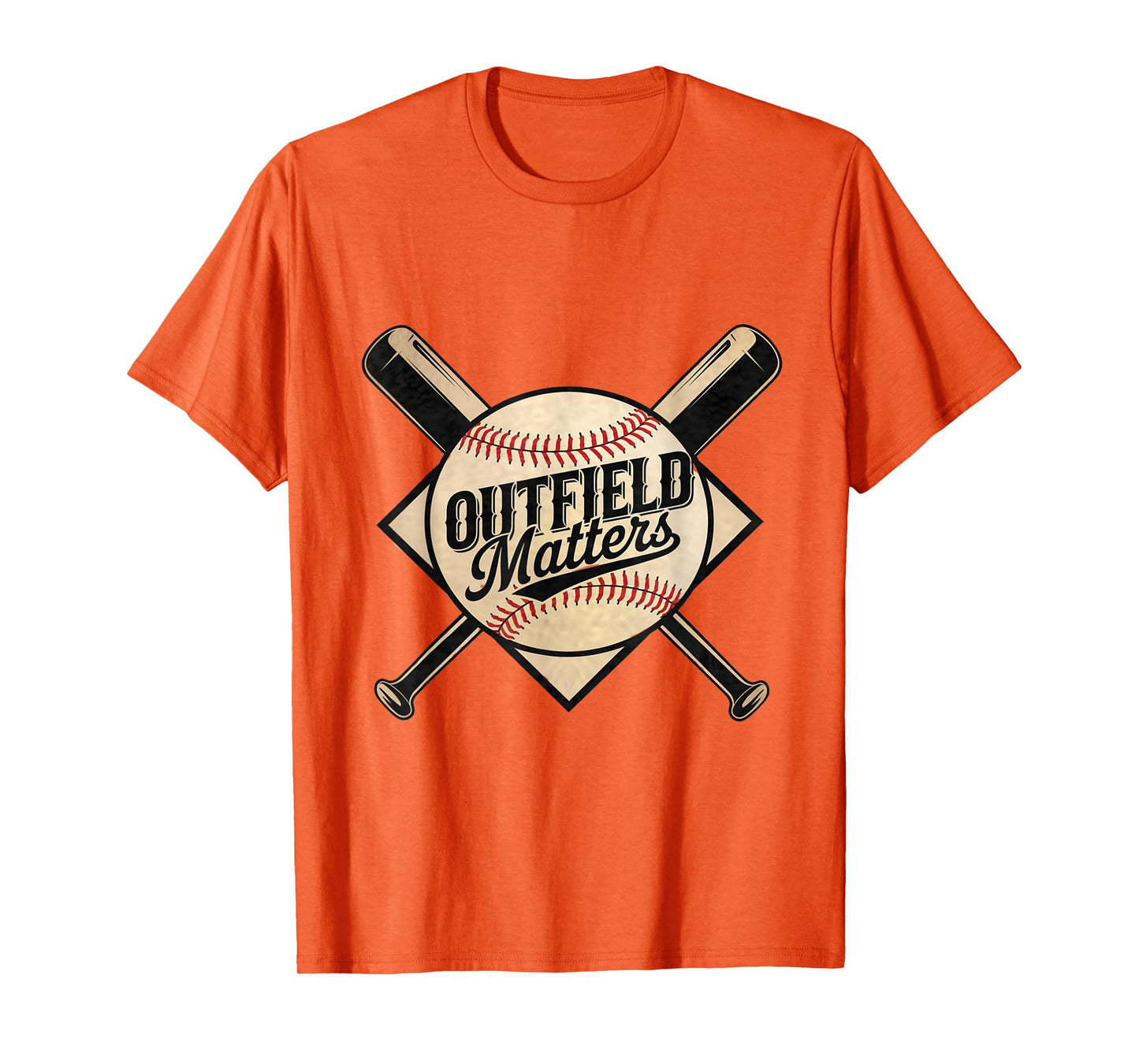 Funny Baseball Quote Outfield Matters Outfielders T-Shirt