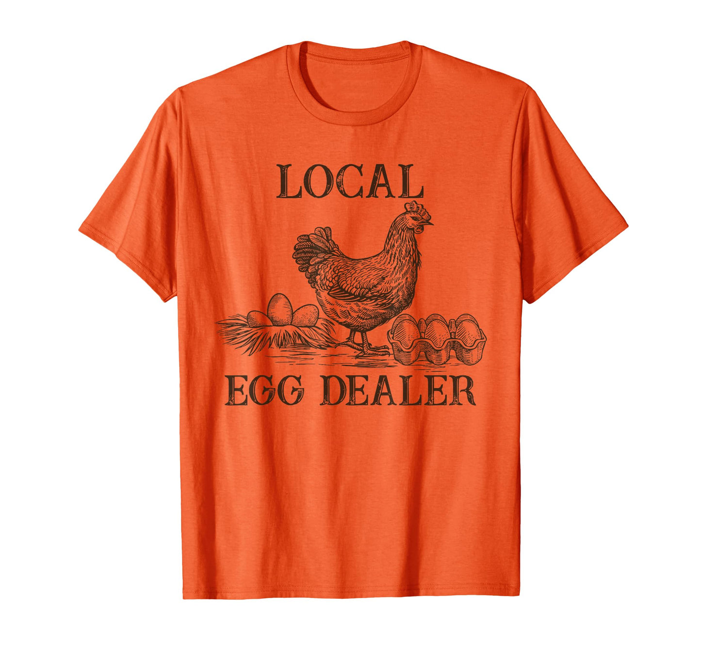 Local Egg Dealer Retro Chicken Funny Farmer Easter Adult Kid T-Shirt