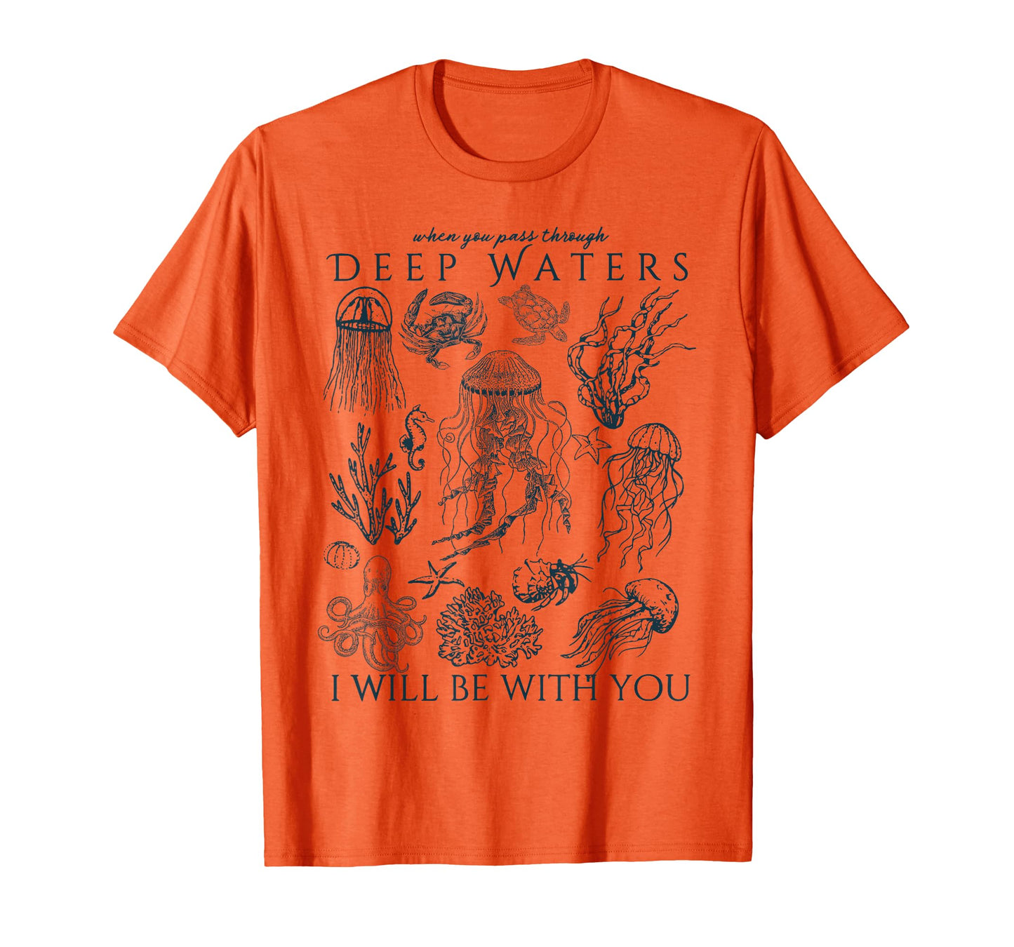 Christian Ocean Animal Coastal Sea Life Trendy Beachy T-Shirt