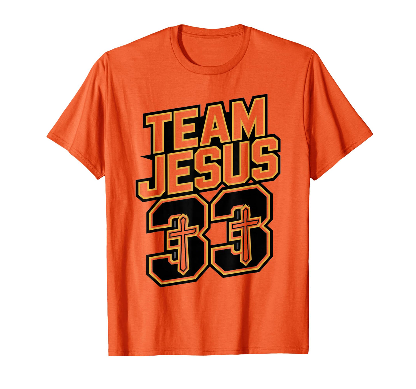 Team Jesus 33 Shirt – Christian Faith Jersey Style Tee T-Shirt