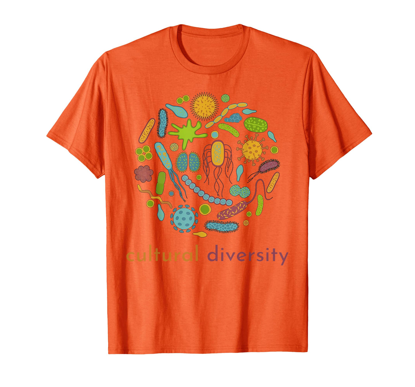 Cultural Diversity Microbiology Science Diverse Microbiome T-Shirt