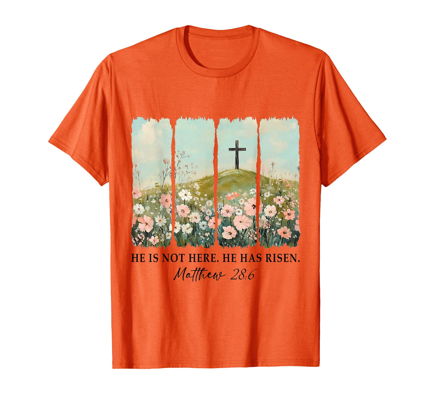 Easter Christian Jesus He Is Not Here He Has Risen Matthew T-Shirt