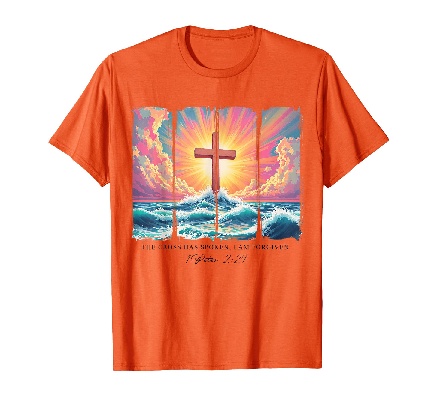 The Cross Has Spoken I'm Forgiven Bible Verse Scipture Faith T-Shirt