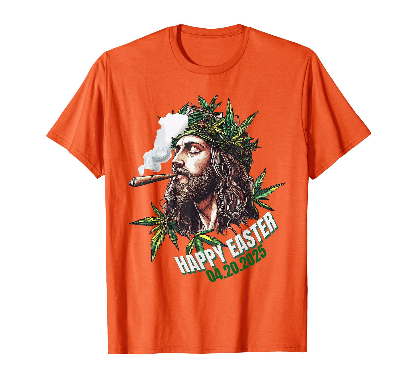 Happy Easter 420 Funny Jesus 2025 T-Shirt