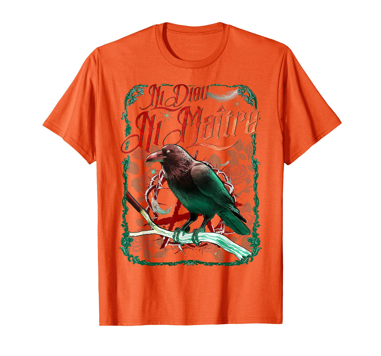 Crow Ni Dieu Ni Maître Statement No God No Master Anti Trump T-Shirt