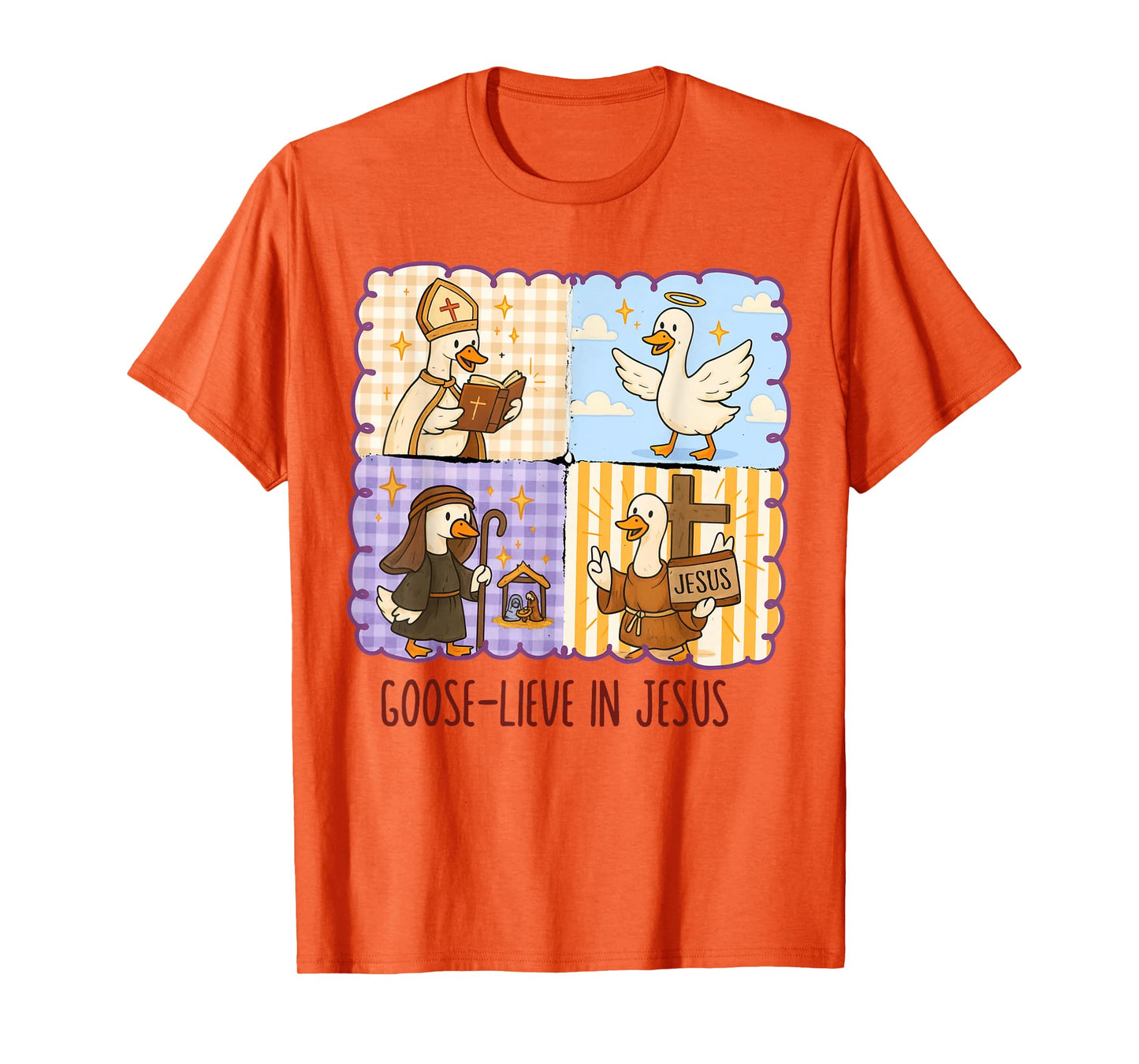 Goose-Lieve in Jesus Christian Fall Funny Goose Faith Autumn T-Shirt