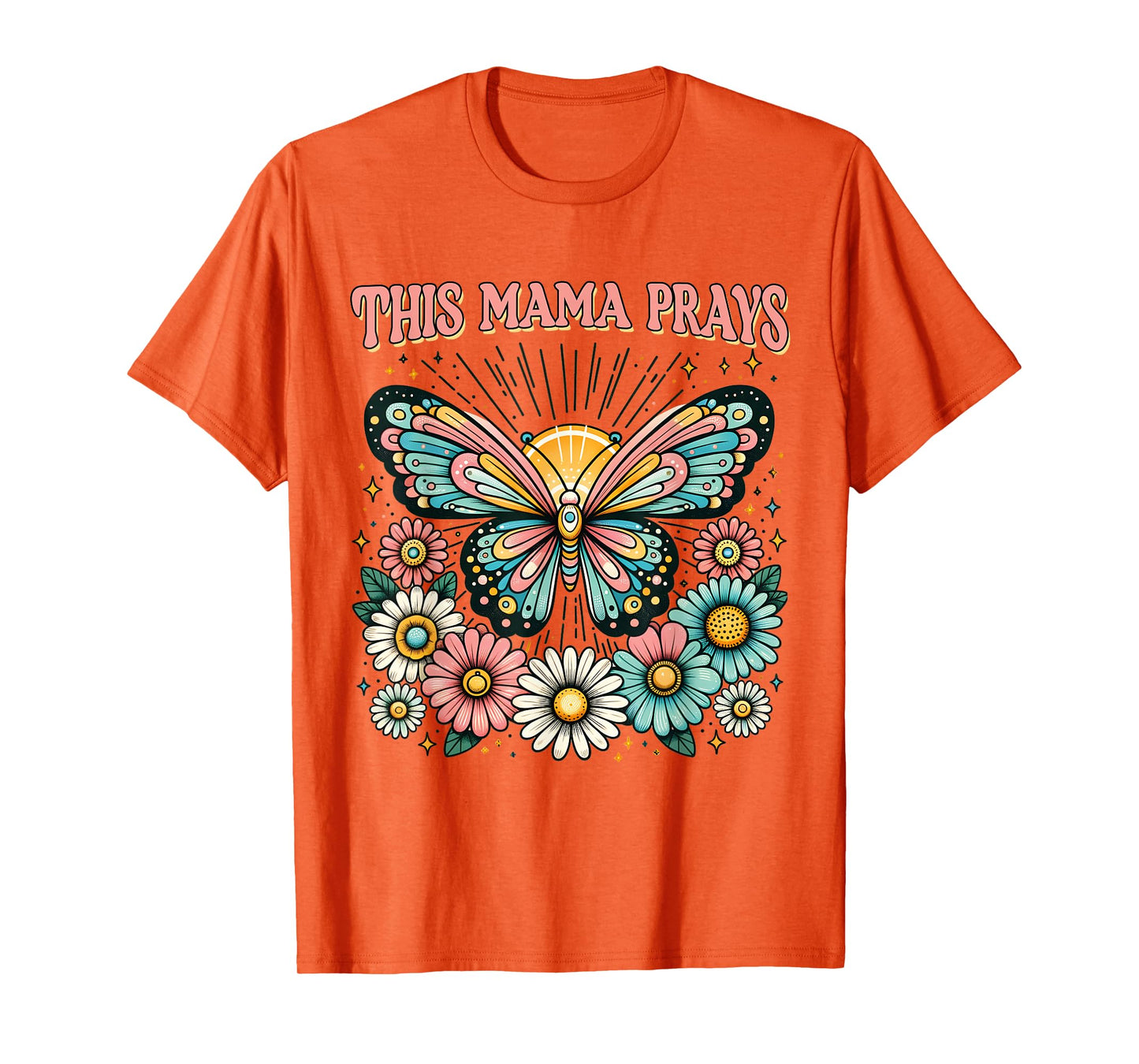 This Mama Prays Christian Mommy Faith Mother's Day T-Shirt
