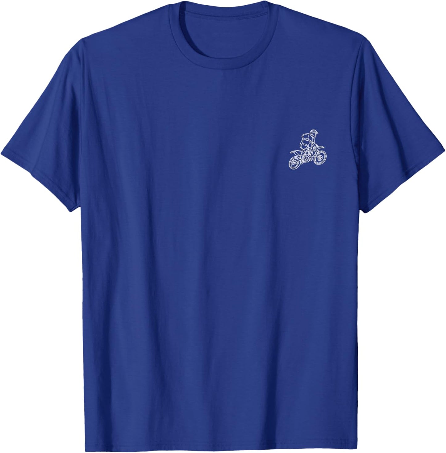 Dirt Bike Minimalism T-Shirt - T-Shirt | Royal
