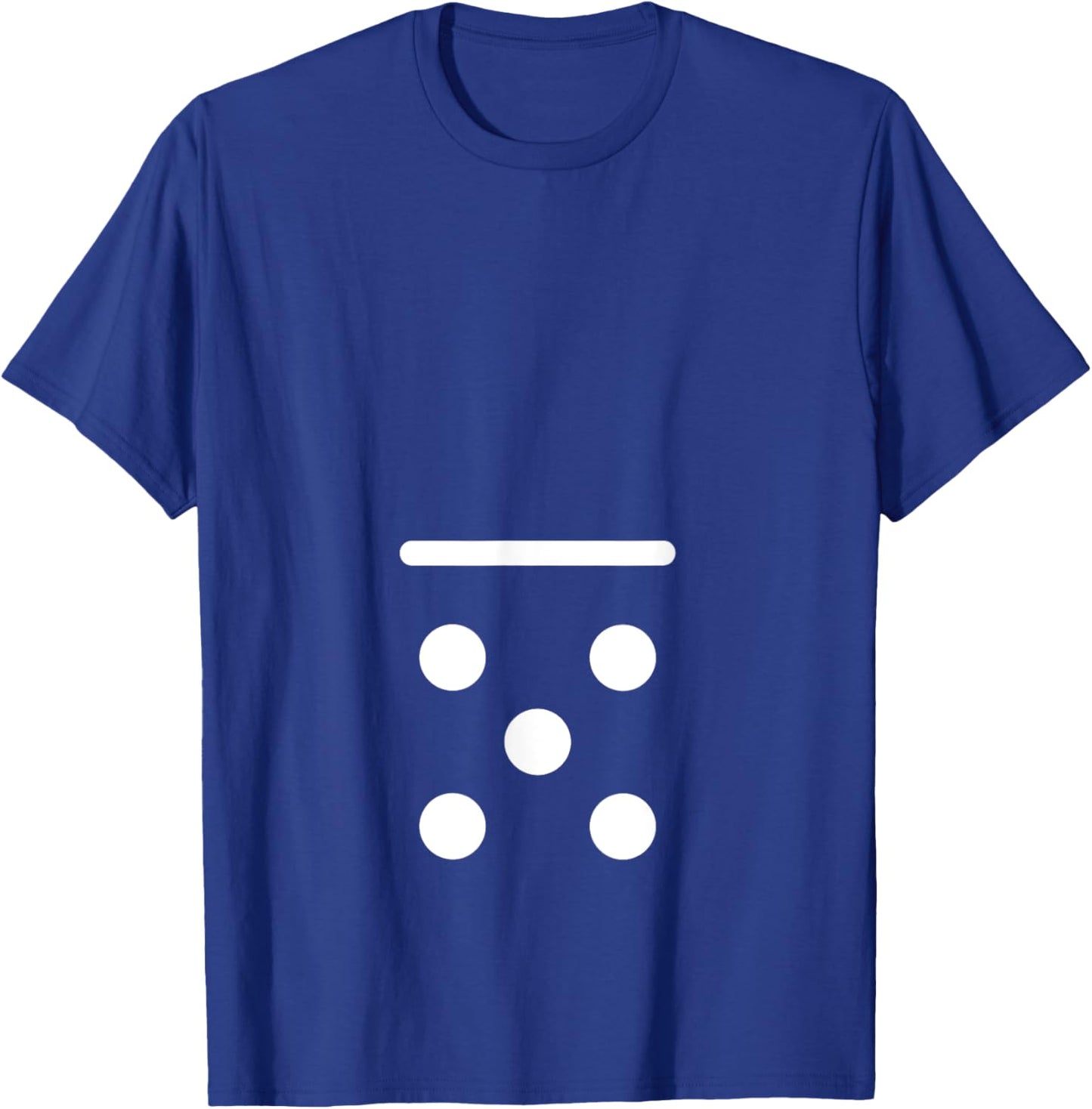 Domino Game 0 5 Dots Matching Halloween Group Costume T-Shirt - T-Shirt | Royal
