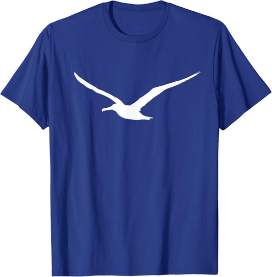 Flying Albatross Seagull Gull Bird Lover Gift Men Women Kids T-Shirt - T-Shirt | Royal