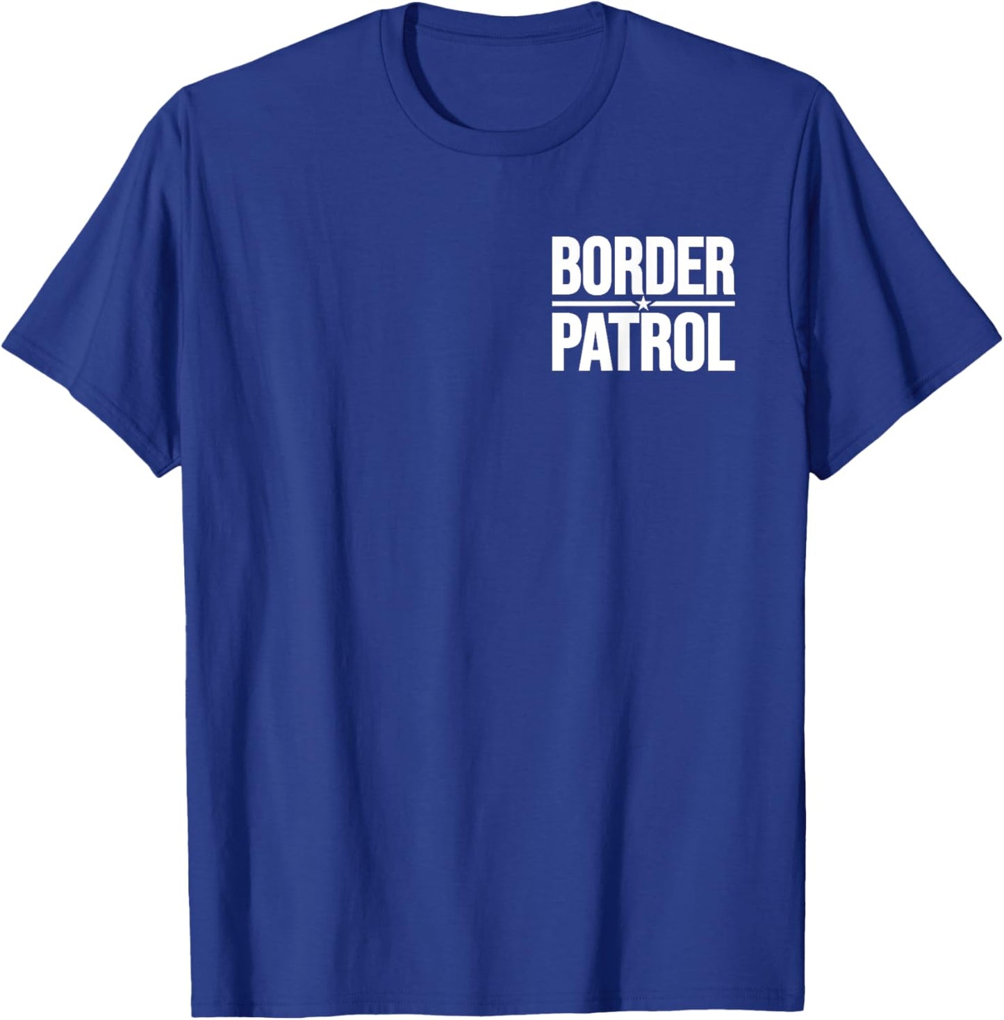 Border Patrol Uniform Halloween Costume (2-sided) T-Shirt - T-Shirt | Royal