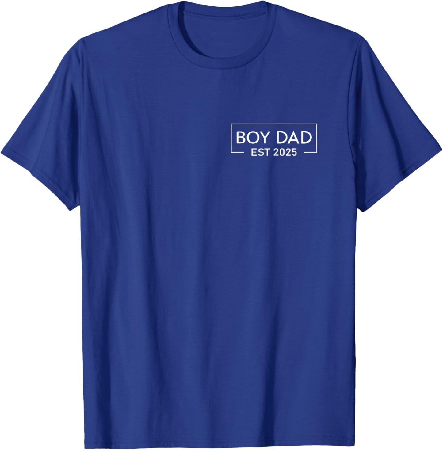 Boy Dad Est. 2025 Logo 2025 Loading New Dad Of Boy 2025 T-Shirt - T-Shirt | Royal