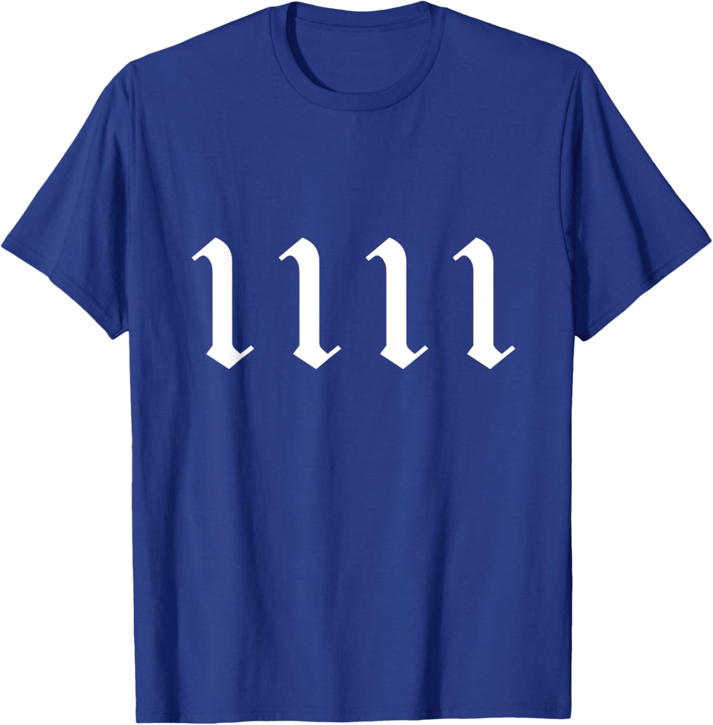 Angel Number 1111 Numerology Mystical Spiritual Number T-Shirt - T-Shirt | Royal