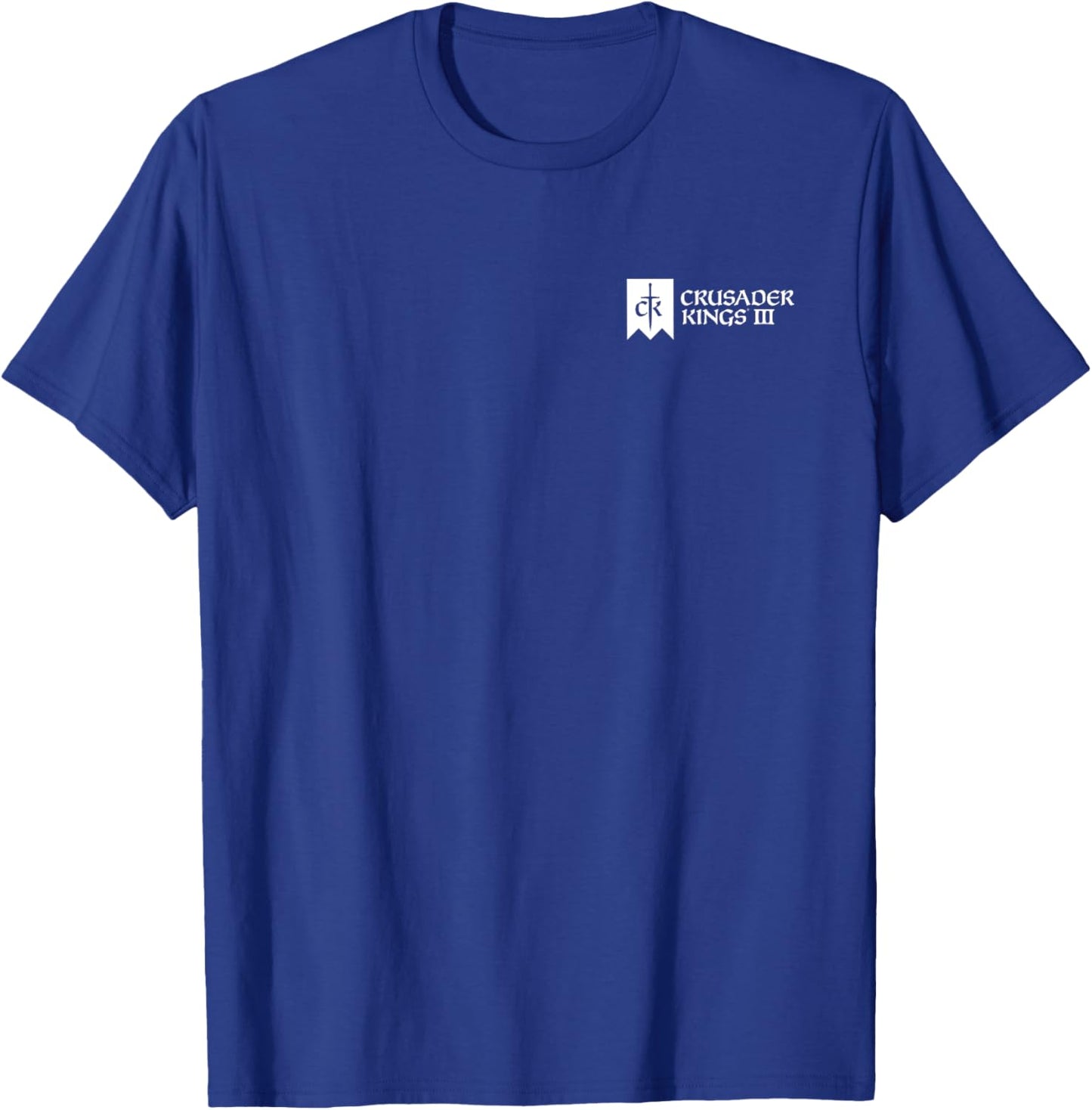 Crusader Kings III game logo white T-Shirt - T-Shirt | Royal