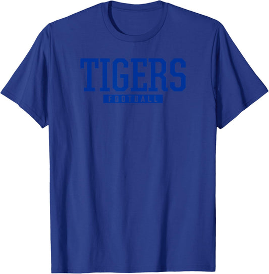 Tidehaven Tigers Football HS T-Shirt - T-Shirt | Royal