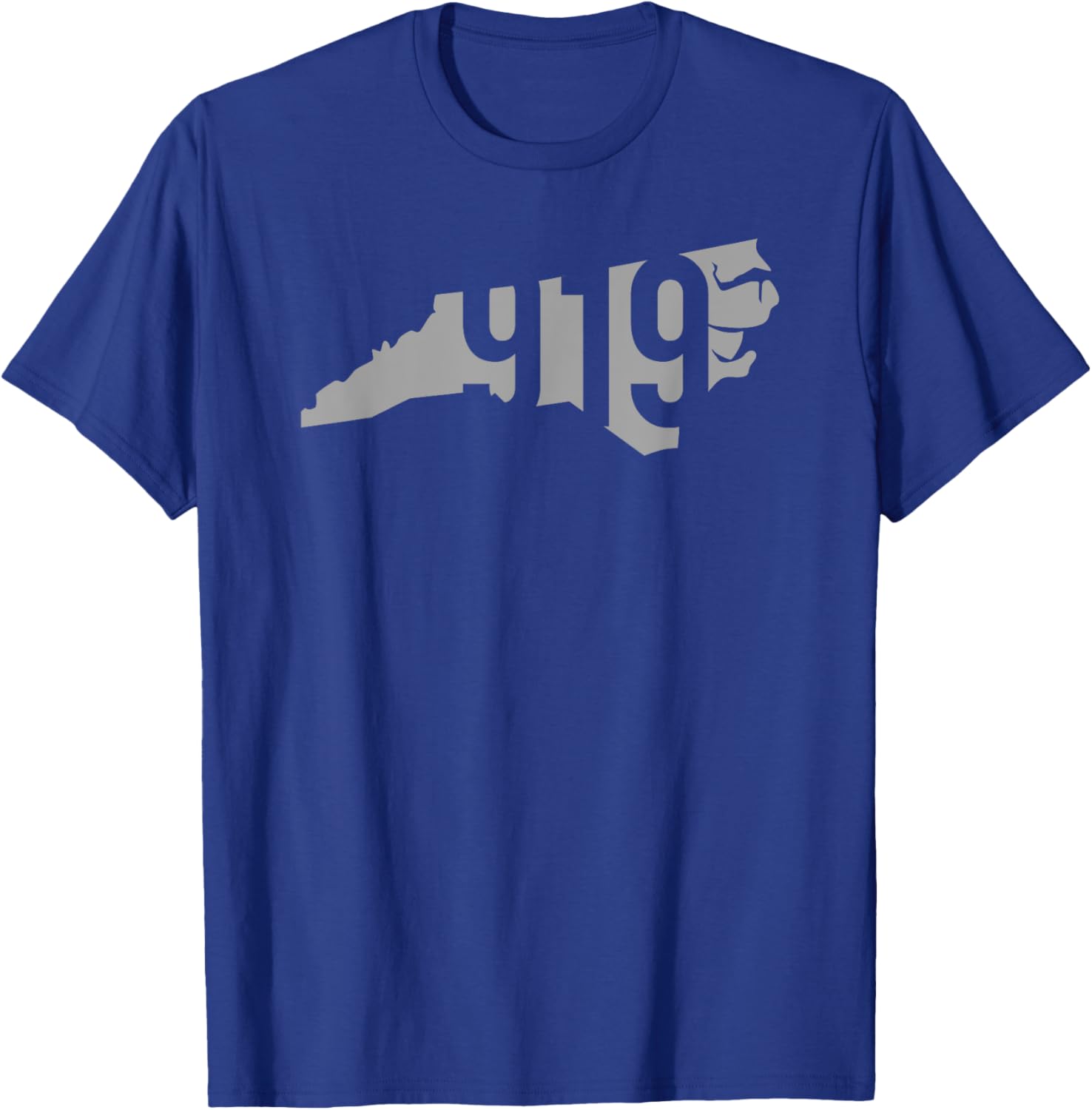 919 Area Code, Raleigh, Durham, Chapel Hill, North Carolina T-Shirt - T-Shirt | Royal