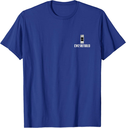 Retired W-2 Chief Warrant Officer 2 Rank Logo Veteran Papa T-Shirt - T-Shirt | Royal