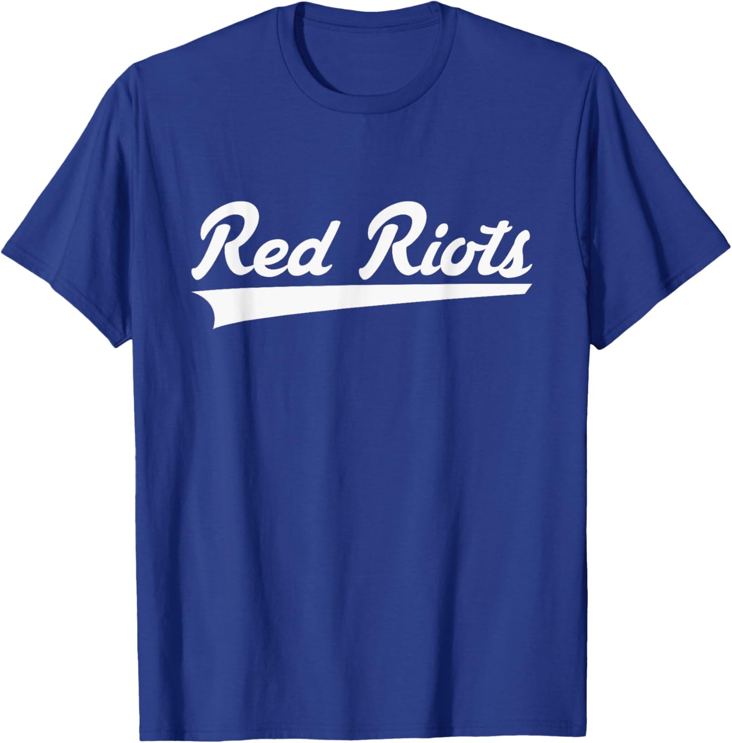 South Portland Red Riots Vintage Swoosh T-Shirt - T-Shirt | Royal
