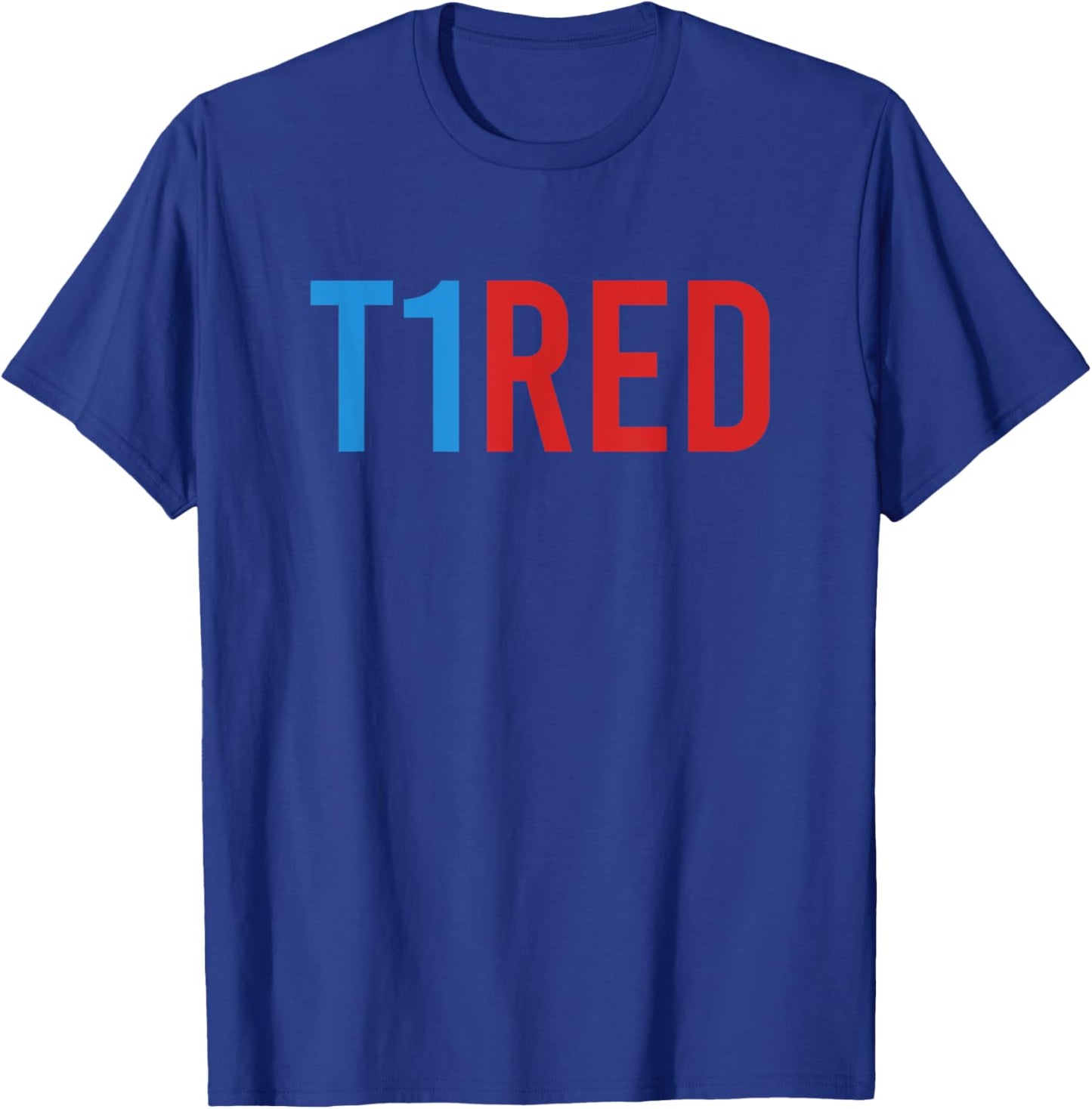 T1red Blue Ribbon November Diabetes Awareness T-Shirt - T-Shirt | Royal
