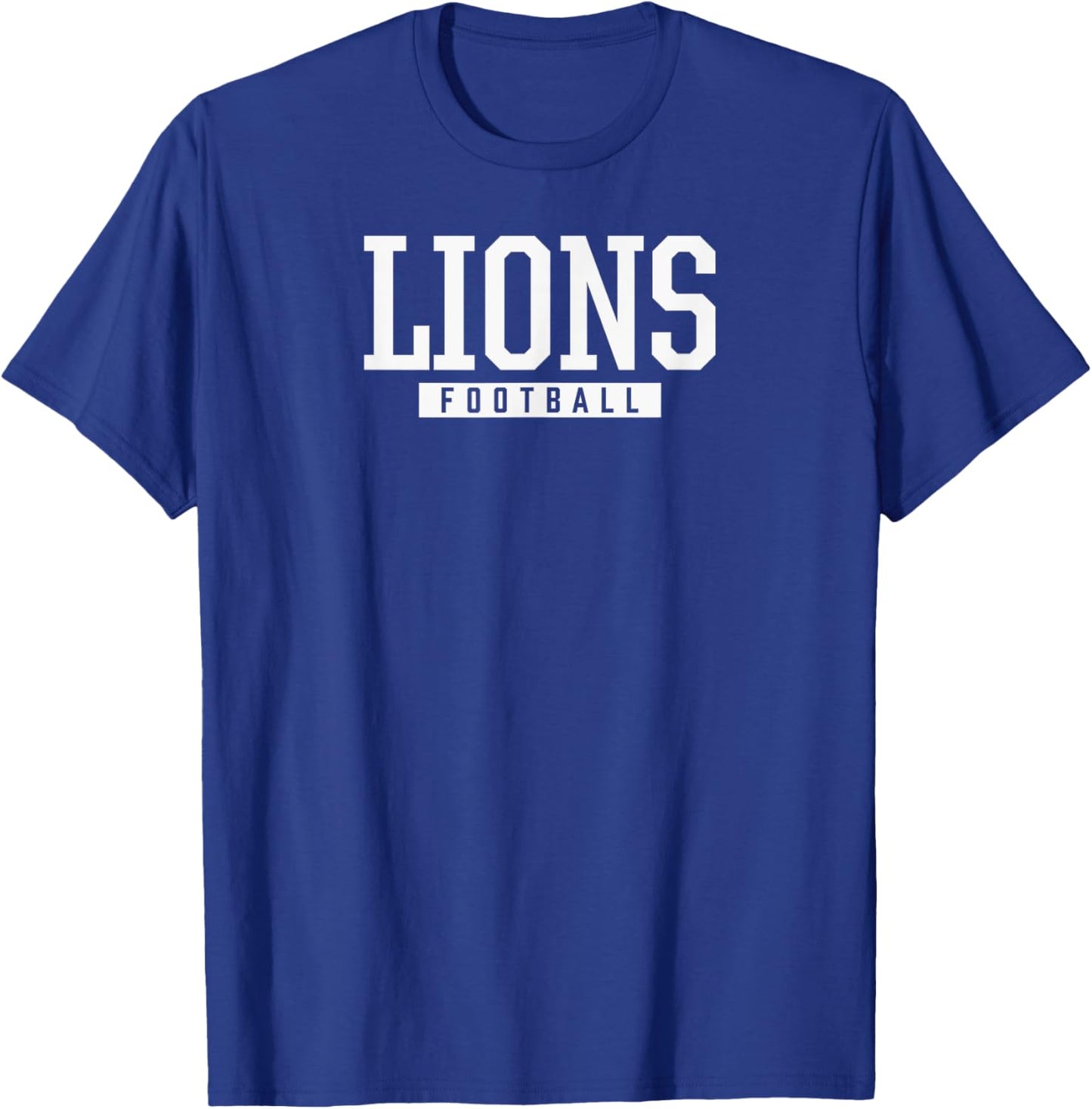 Durant Lions Football HS T-Shirt - T-Shirt | Royal