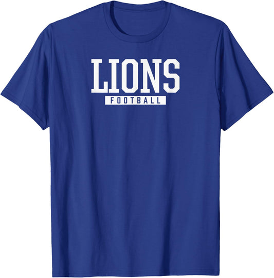 Durant Lions Football HS T-Shirt - T-Shirt | Royal