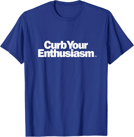 Curb Your Enthusiasm Curb Logo PAPL14515 -Adults Black Small T-Shirt - T-Shirt | Royal