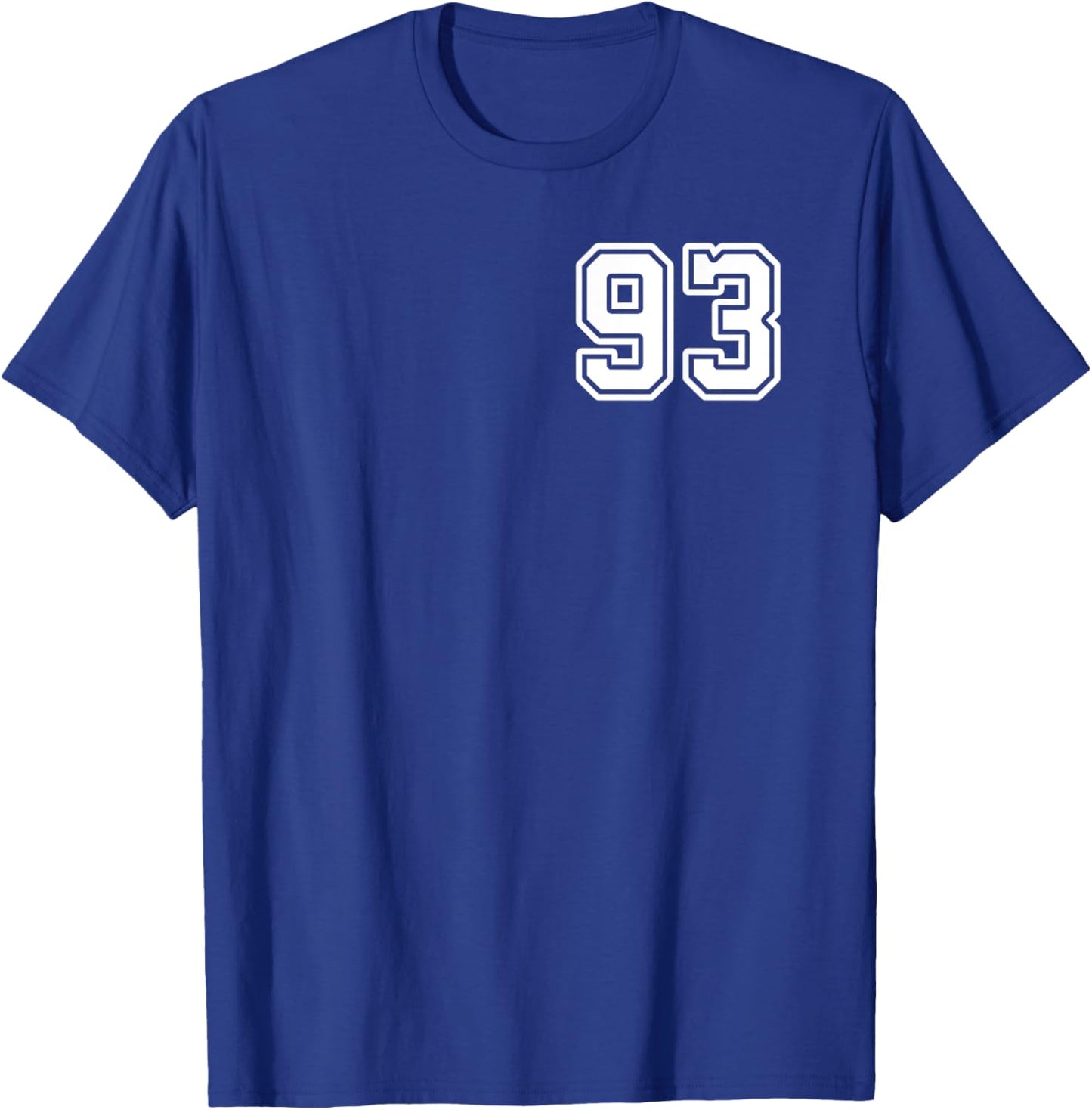 Number 93 Shirt #93 Player Sports Team Men Women Kids T-Shirt - T-Shirt | Royal