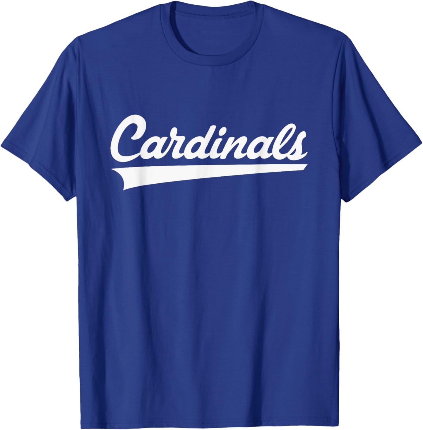 Del Valle Cardinals Vintage Swoosh T-Shirt - T-Shirt | Royal