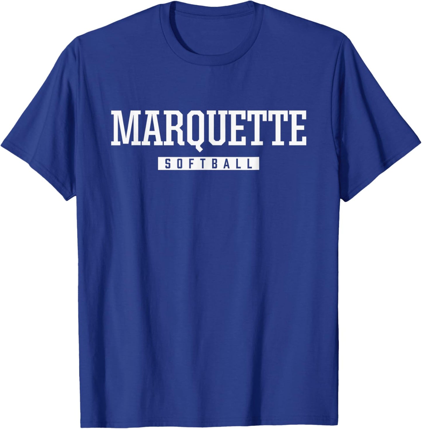 Marquette Senior High School Softball T-Shirt - T-Shirt | Royal