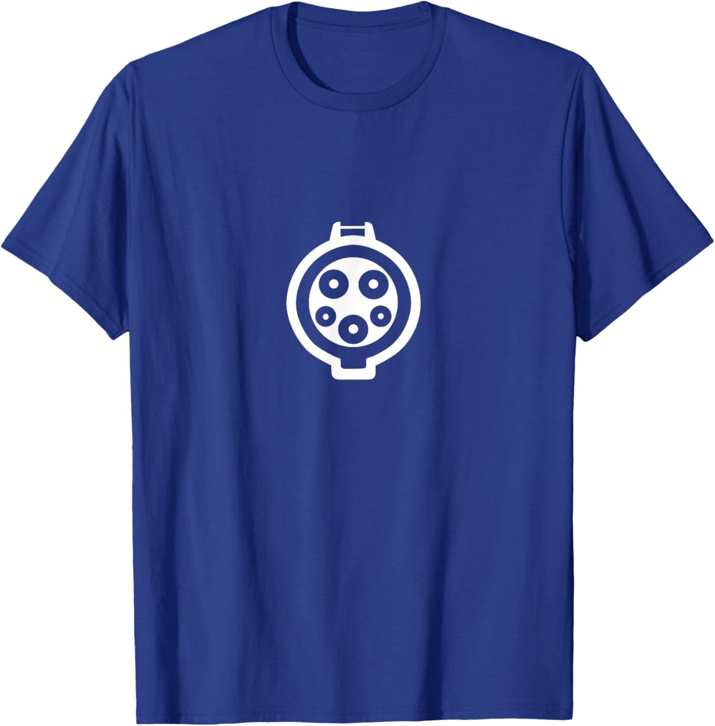 Electric Car J Plug, Type 1 Connector, J1772 Vehicle Charger T-Shirt - T-Shirt | Royal