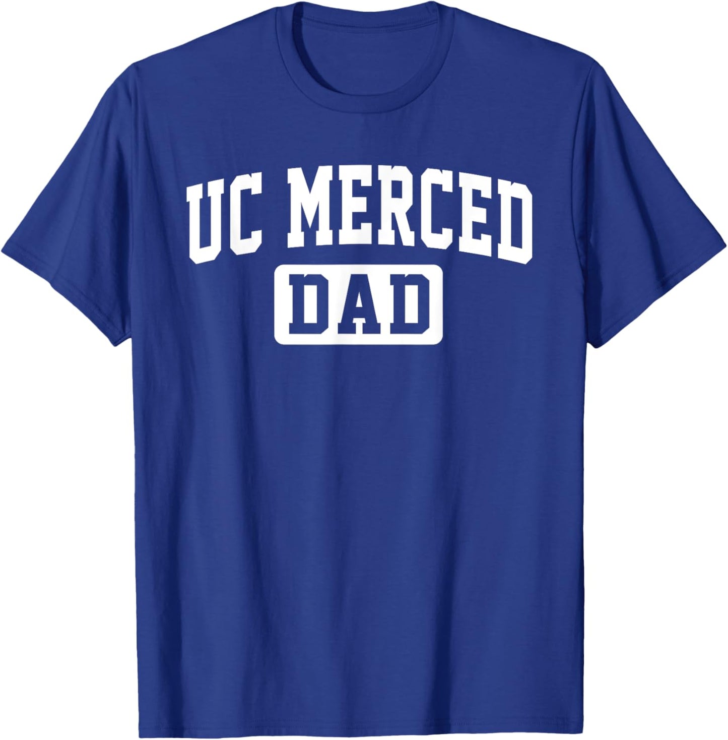UC Merced University Dad Father Arch Vintage Family T-Shirt - T-Shirt | Royal