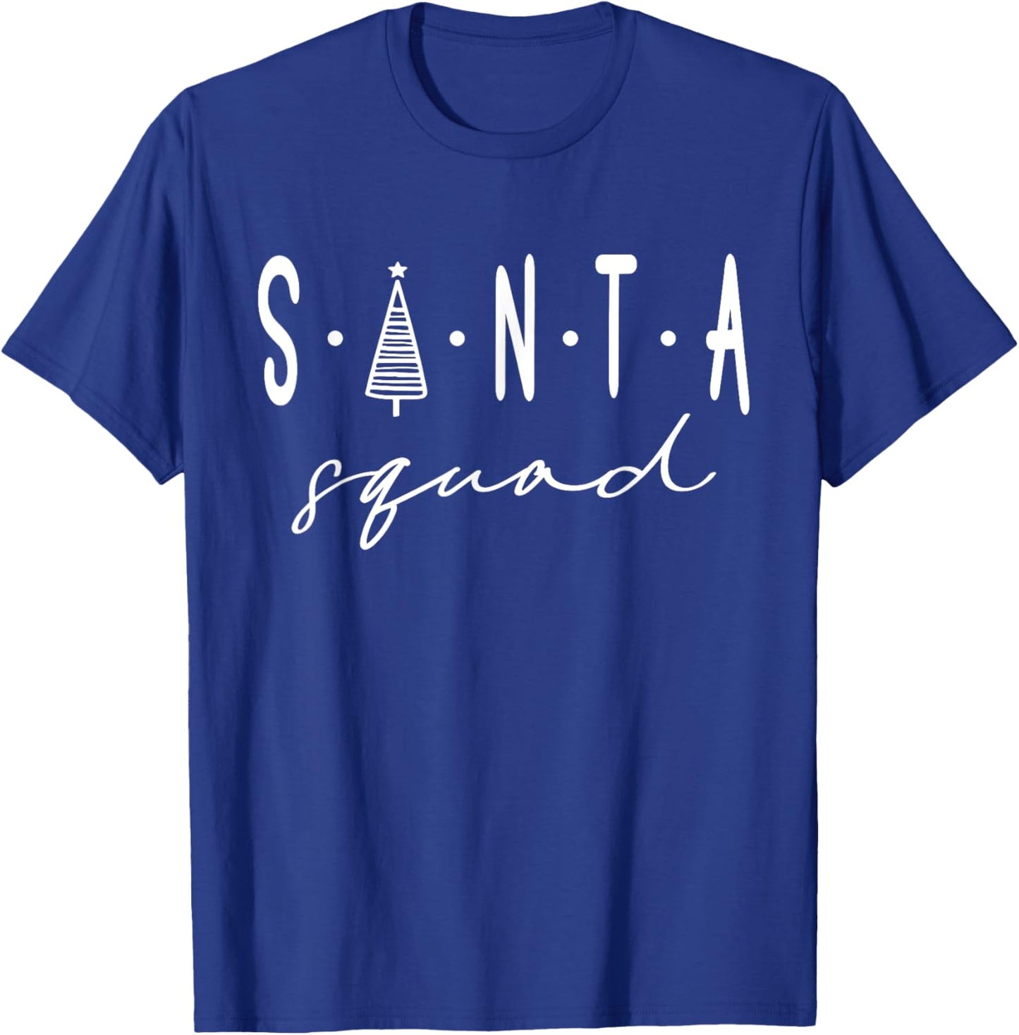 Santa Squad Christmas Team Santa Crew Family Matching Xmas T-Shirt - T-Shirt | Royal