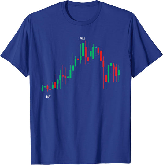 Cool Stock Trading Art Women Day Trader Stock Market T-Shirt - T-Shirt | Royal