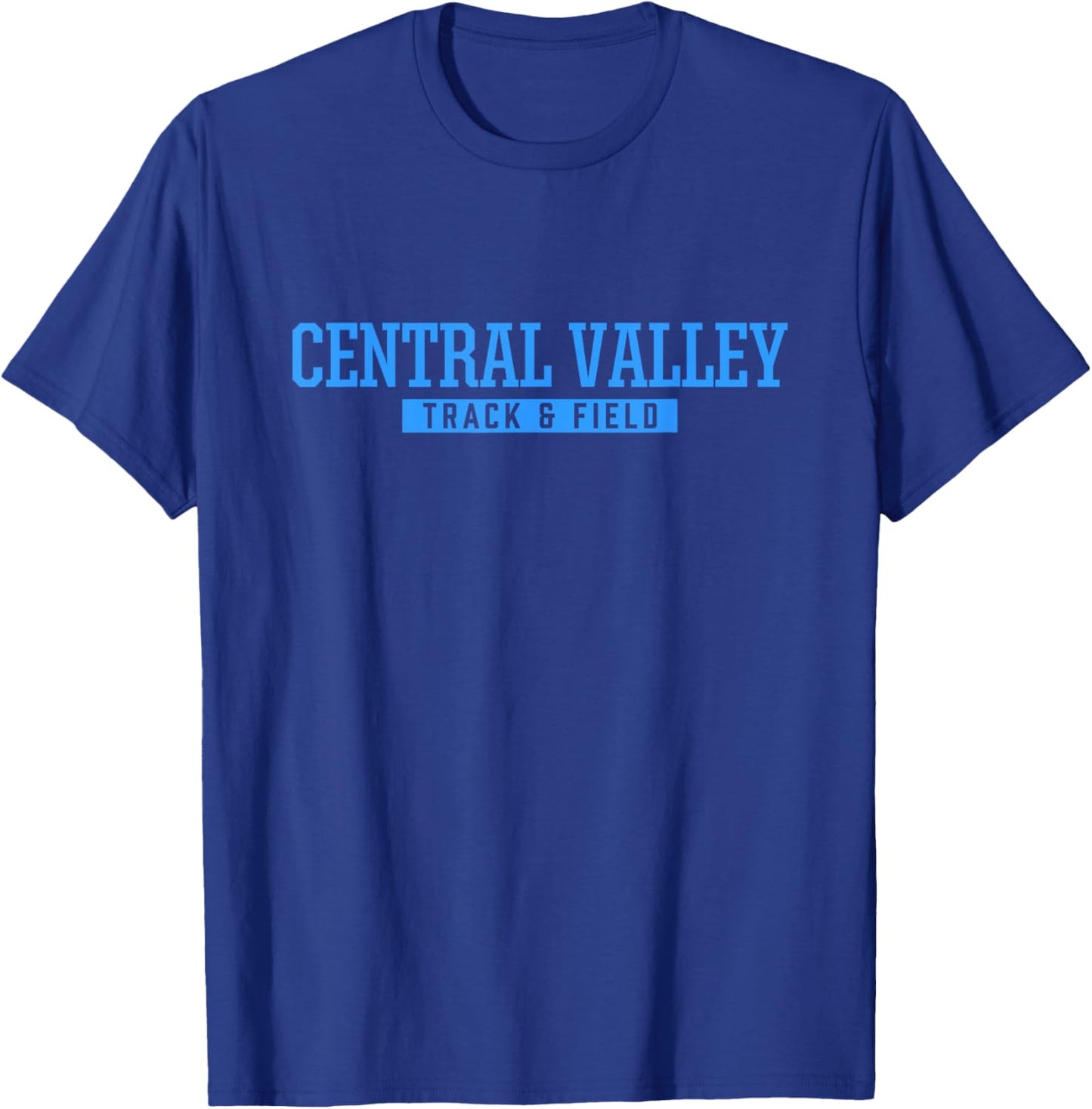 Central Valley High School Track & Field T-Shirt - T-Shirt | Royal
