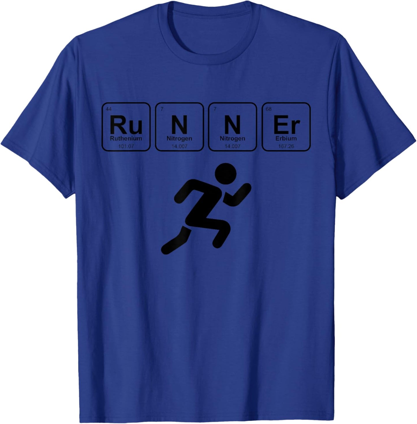 Runner Periodic Table Funny Running Marathon Lovers Outfit T-Shirt - T-Shirt | Royal
