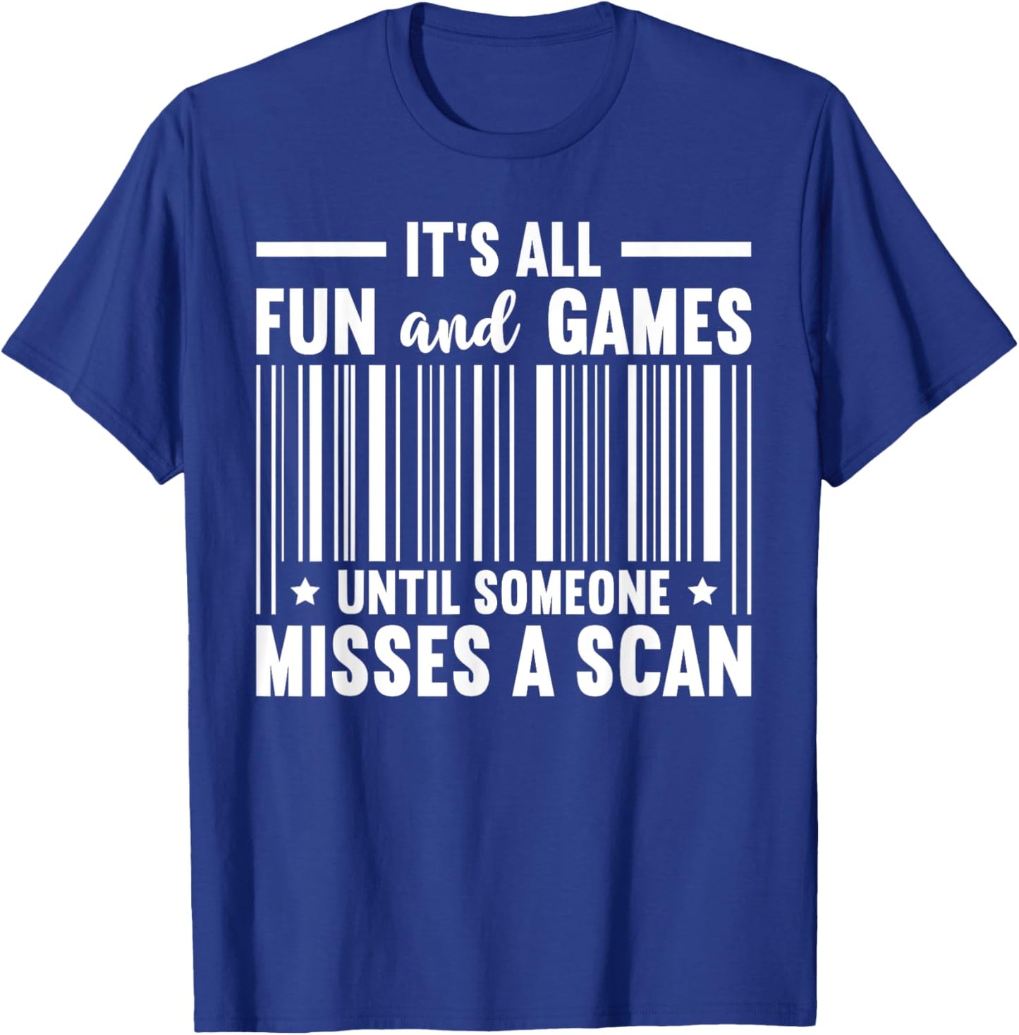 Fun and Games Misses A Scan Postal Worker Mailman Postman T-Shirt - T-Shirt | Royal