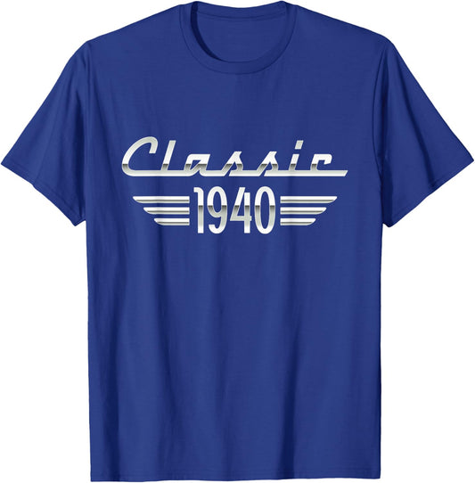 85 Year Old Gifts Classic 1940 85th Birthday T-Shirt - T-Shirt | Royal