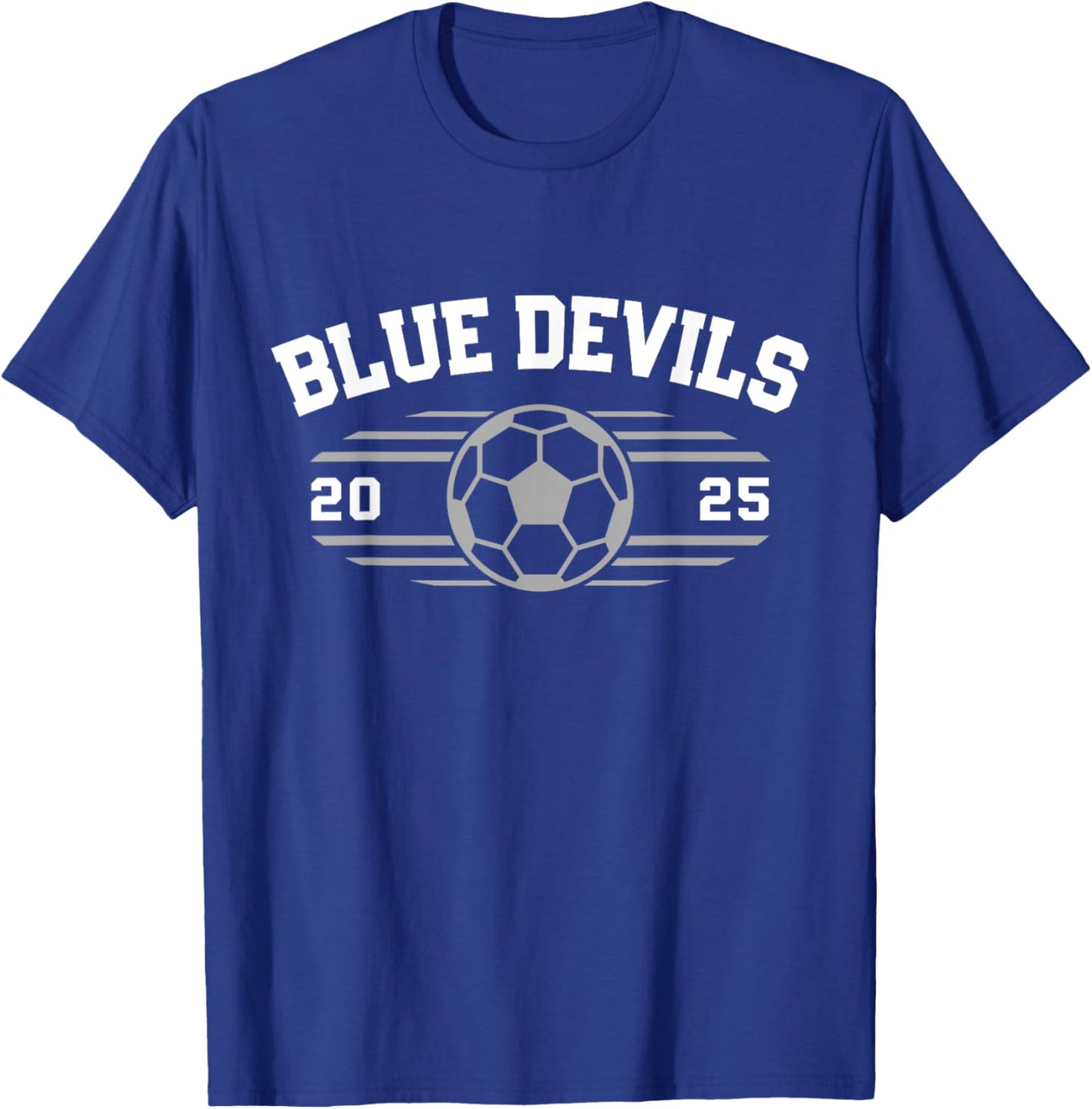 Blue Devils Victor Central Soccer Ball 2025 HS T-Shirt - T-Shirt | Royal