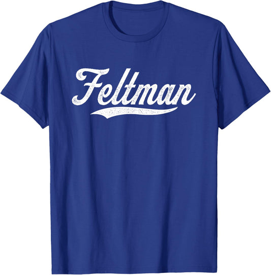 Distressed Script Durbin Feltman Prospect Baseball Fan Gear T-Shirt - T-Shirt | Royal