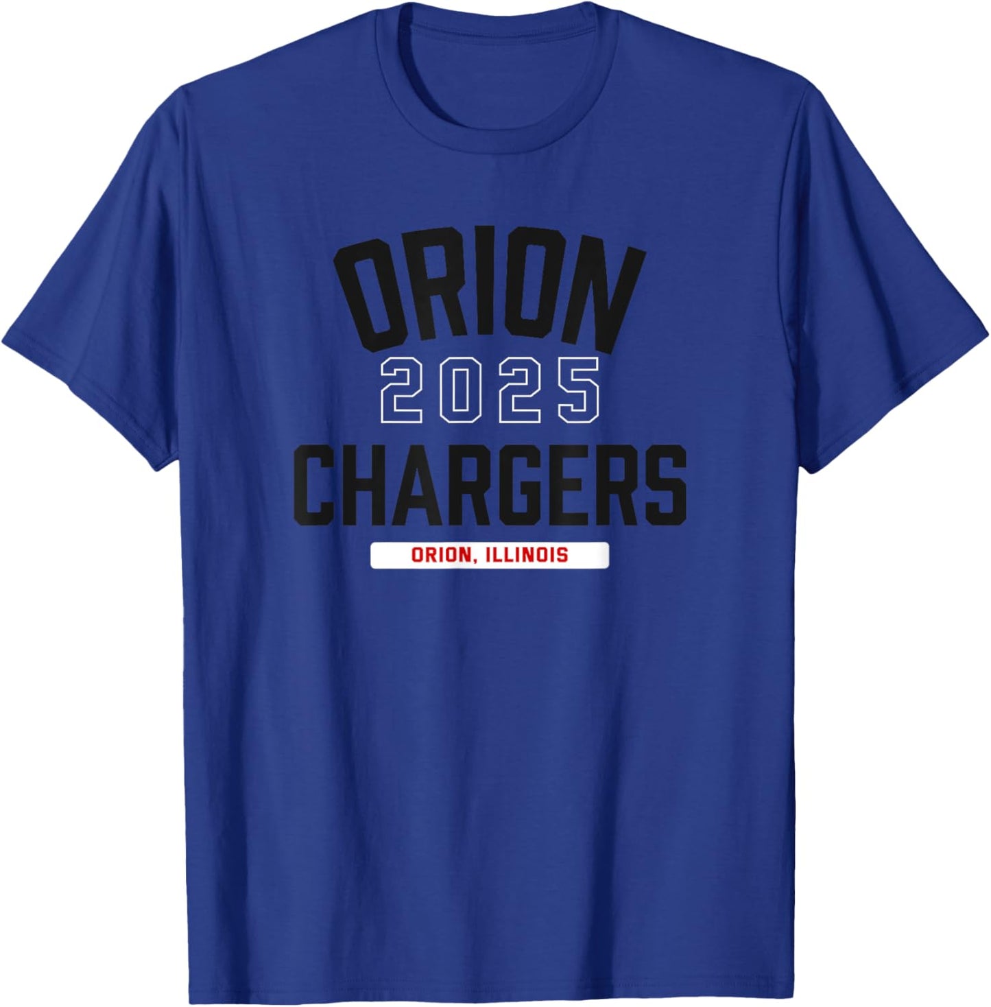 Orion Chargers Orion, Illinois 2025 T-Shirt - T-Shirt | Royal