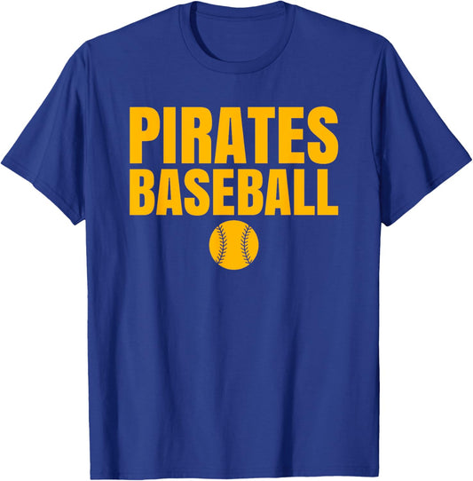 Heath Pirates Baseball T-Shirt - T-Shirt | Royal