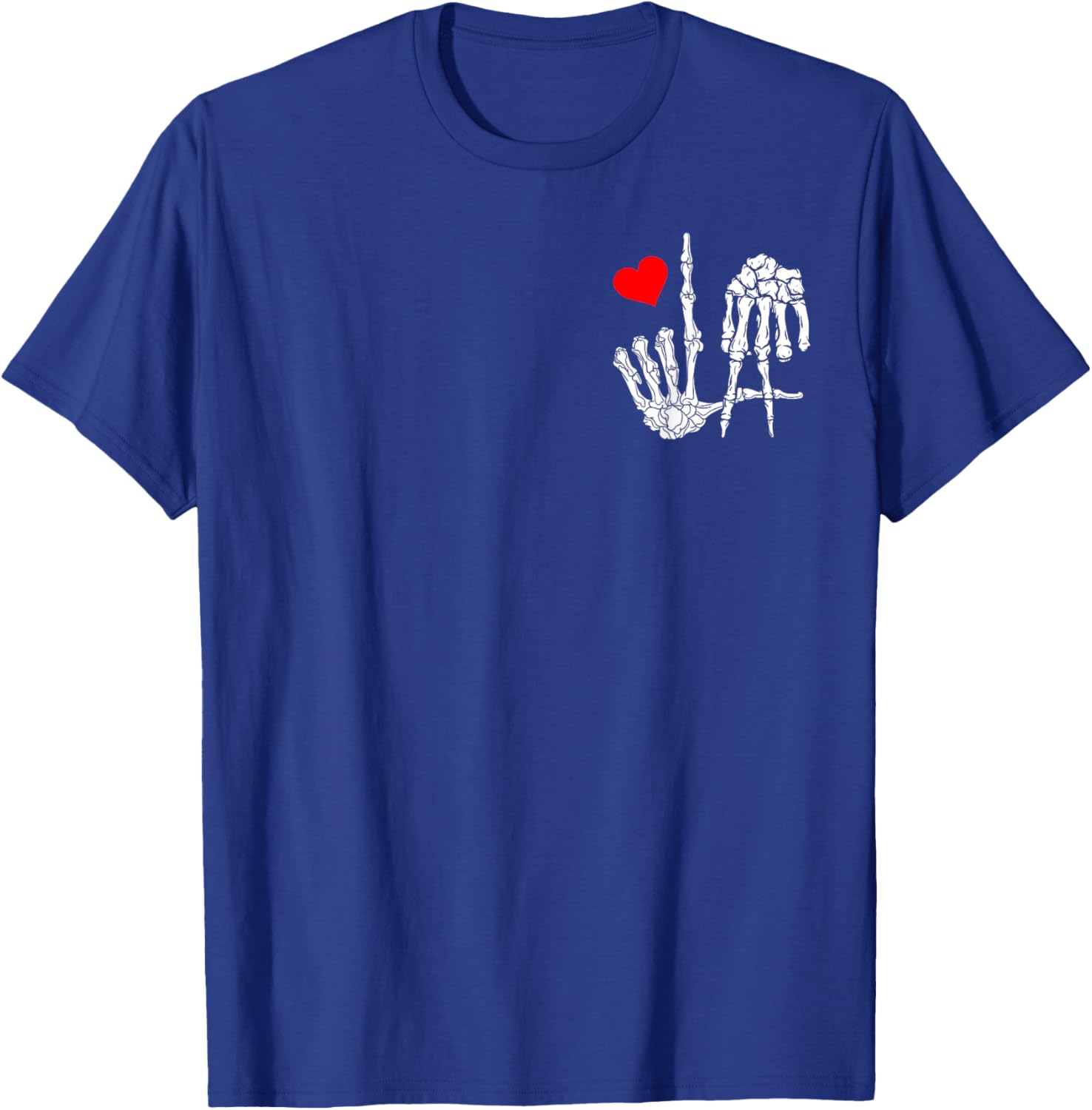 I Love Los Angeles With Skeleton LA Sign to Represent City T-Shirt - T-Shirt | Royal