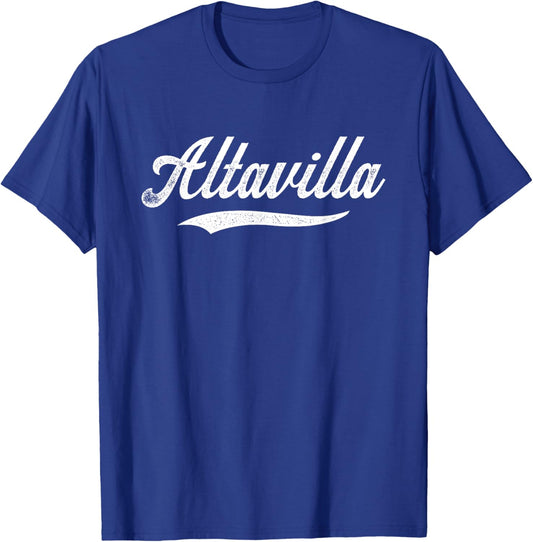 Distressed Script Dan Altavilla Prospect Baseball Fan Gear T-Shirt - T-Shirt | Royal