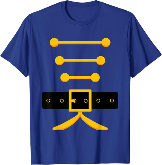 Funny Xmas Nutcracker Costume Uniform Matching Toy Soldier T-Shirt - T-Shirt | Royal