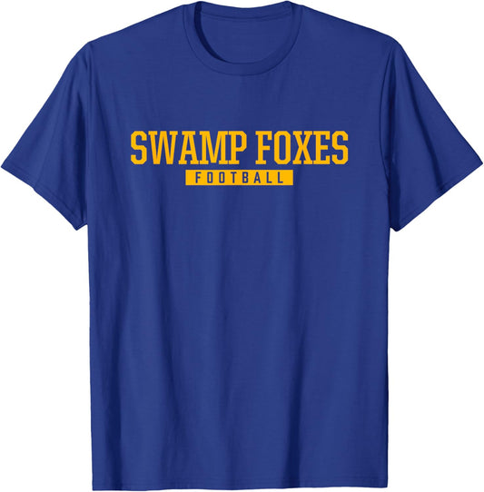 Marion Swamp Foxes Football HS T-Shirt - T-Shirt | Royal