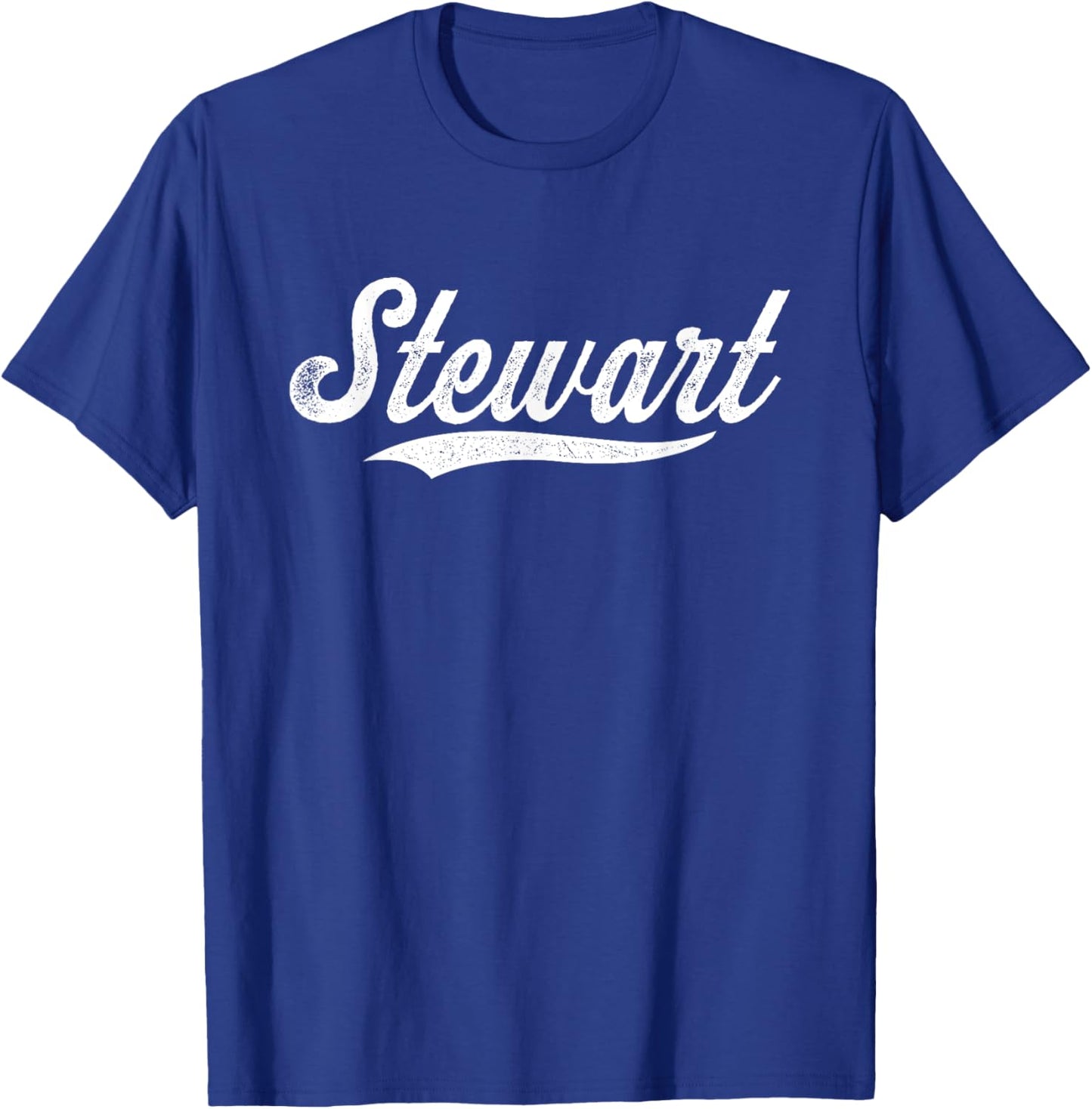 Distressed Script Sal Stewart Prospect Baseball Fan Gear T-Shirt - T-Shirt | Royal