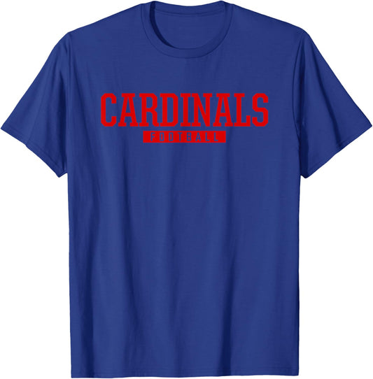 Collinsville Cardinals Football HS T-Shirt - T-Shirt | Royal