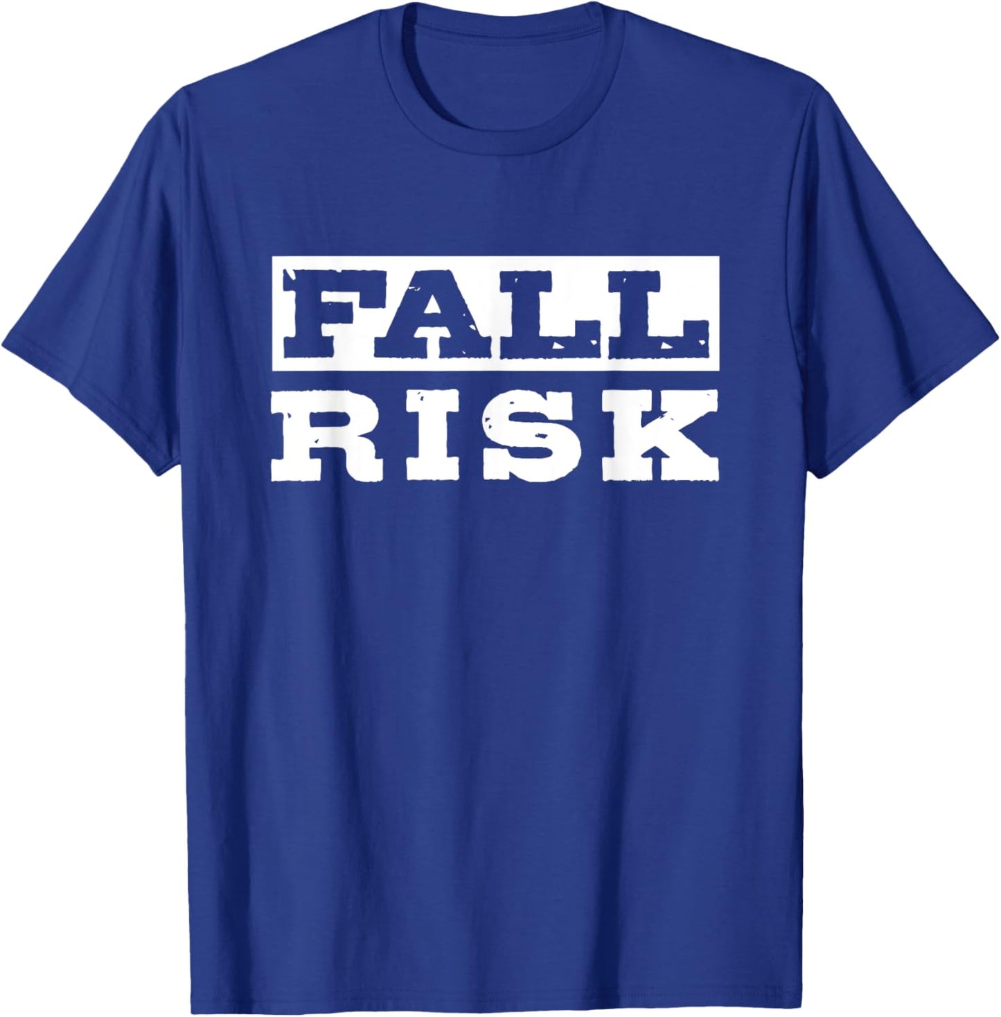 Fall Risk Funny Vintage Retro T-Shirt - T-Shirt | Royal